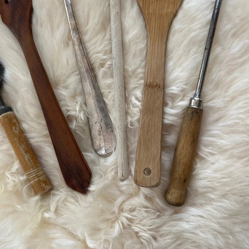 Vintage / Antique Kitchen Utensil Lot 6pc Utensils